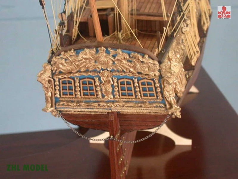 ZHL Royal Caroline 1749 1:50 модель корабль дерево