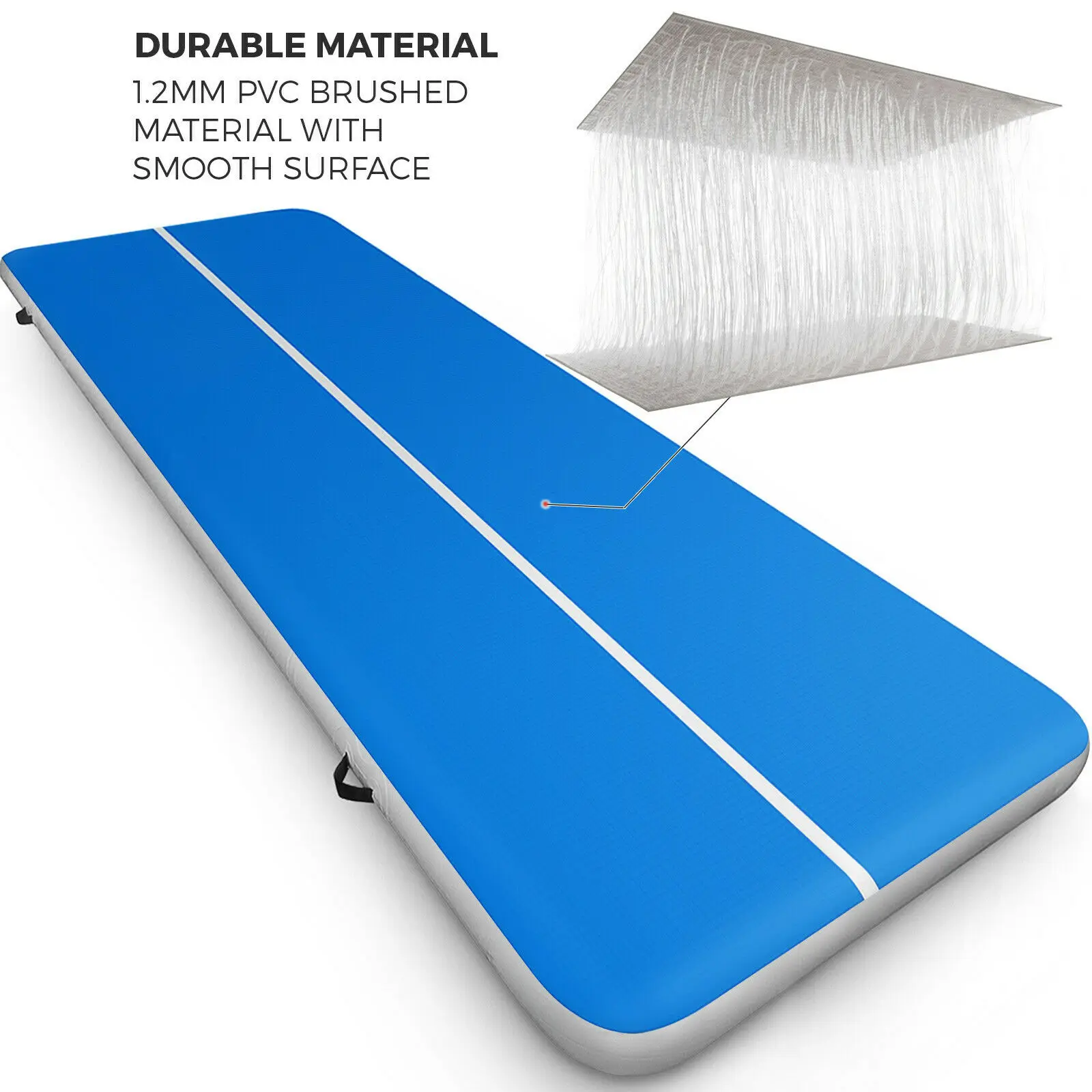 

Air Track Floor Tumbling Pad Inflatable Gym Yoga Mat Gymnastic Water Sport 4M