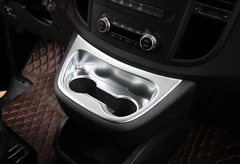 Для Mercedes Benz Vito 2014 2015 2016 2017 2018 2019 матовые аксессуары матовый внутренний держатель