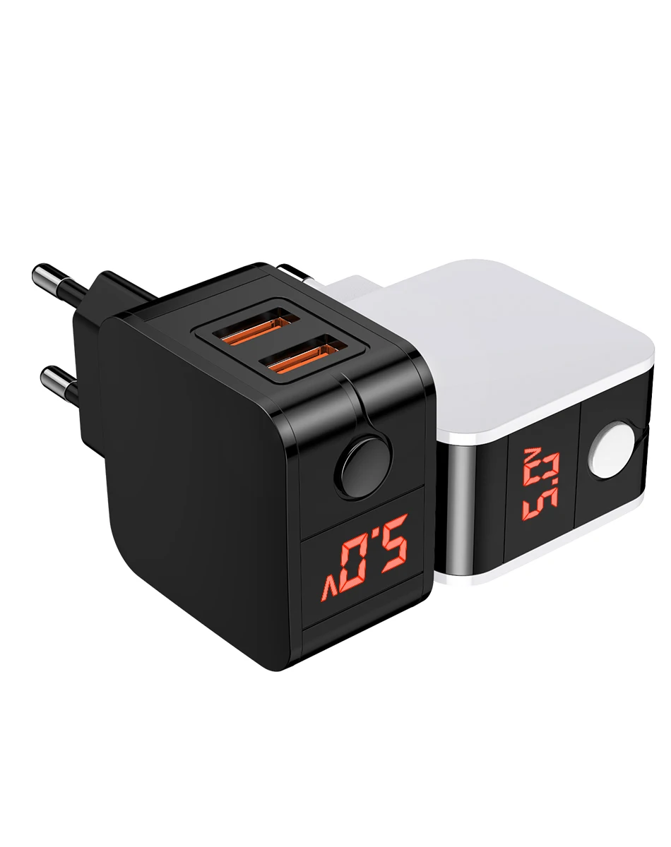 От GUSGU USB Зарядное устройство двойное быстрое зарядное устройство для телефона адаптер ЕС Порты и разъёмы с Тип usb-C нейлоновый кабель для samsung Galaxy S9 S8 huawei Oneplus