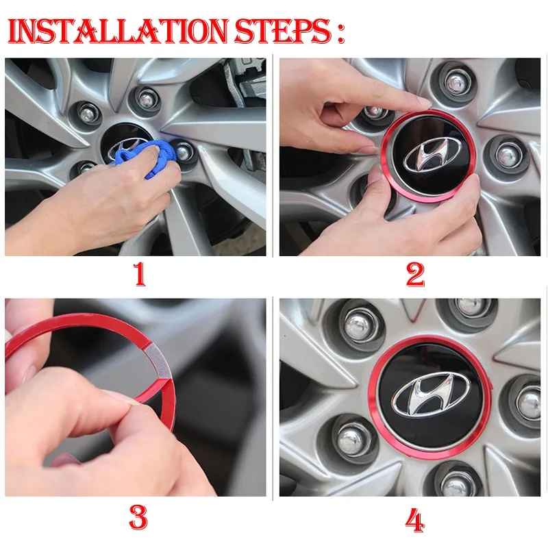 Декоративные кольца-Стикеры для hyundai Tucson, аксессуары для стайлинга автомобилей