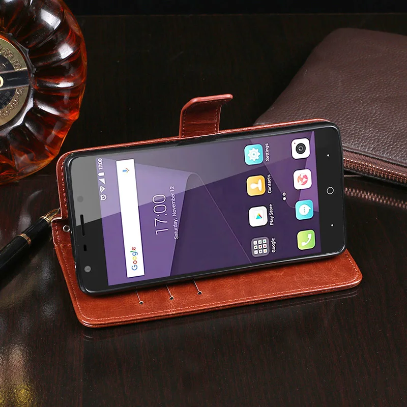Чехол для ZTE Blade A6 lite роскошный кожаный чехол с откидной крышкой A330 A320 V9 защитный