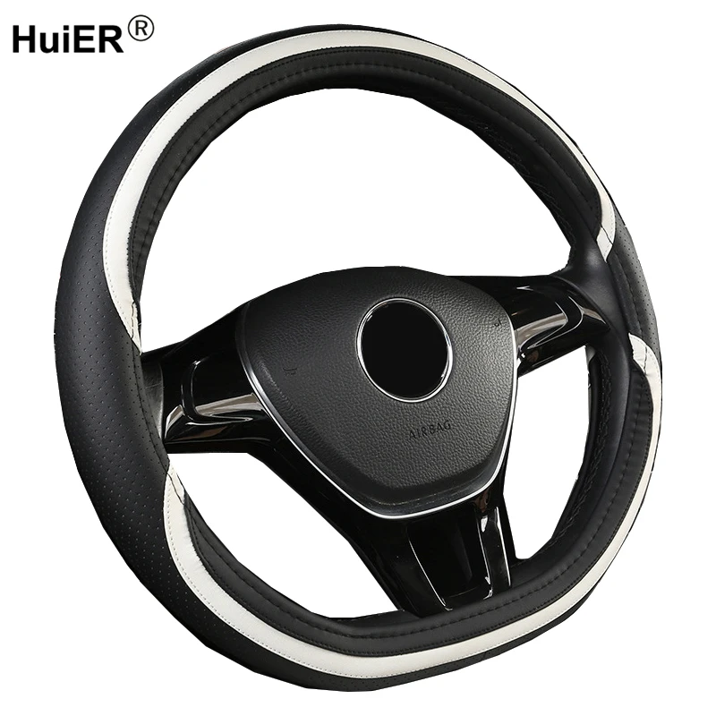 HuiER чехол рулевого колеса автомобиля D форма для VW Golf 6 Golf 7 для hyundai Ioniq для Citroen C3-XR C4 sega C4L Elysee