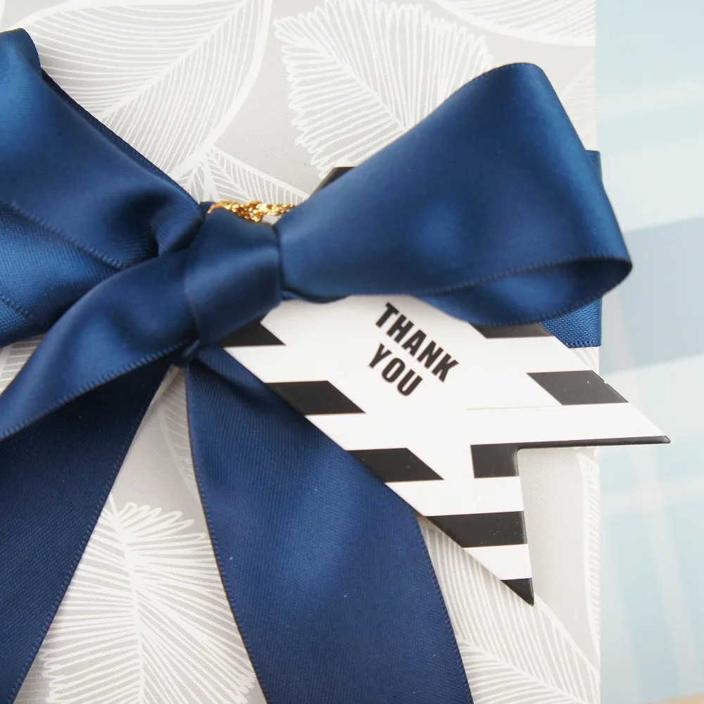 

multi-use 50pcs black white fashion design thank you Scrapbooking decoration tags as wedding gift label DIY gift use