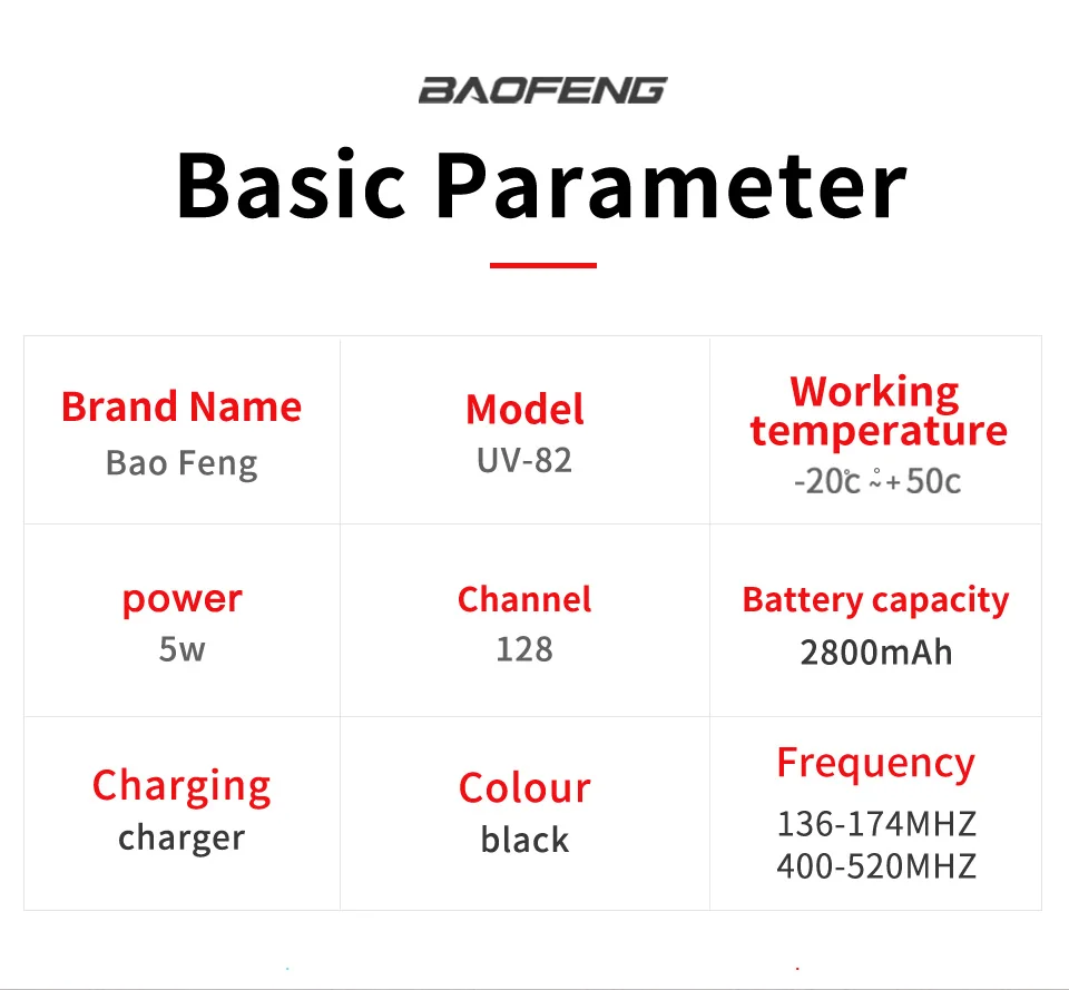 Baofeng UV-82 портативной рации 5 W двойной PTT УВЧ и УКВ радиолюбителей 2 способ радио для охоты трекер Woki токи Хэм CB радиостанции УФ-82