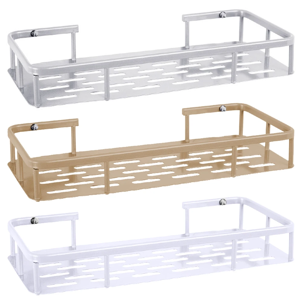 Bathroom Punch-Free Suction Cup Wall-Mounted Rack Bathroom Toilet Vanity Rack Four-Corner Storage Rack Wall Shelf
