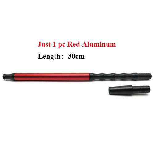 Just Red Aluminum LOMINT алюминиевые кончики рта силиконовый кальян шланг для кальяна с пружиной chicha Narguile Силикагель трубка аксессуары завод - Цвет: Just Red Aluminum