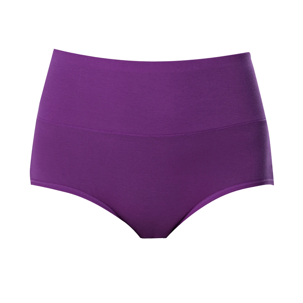 Purple Женские послеродовые менструальные защитные хлопковые трусики нижнее белье физиологические брюки герметичное женское нижнее белье - Цвет: Purple