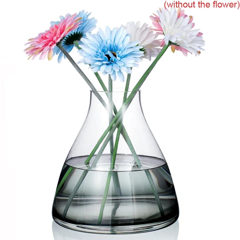 

Ins Nordic Style Glass Vase Hand Blown Art Flower Pot Desktop Plants Hydroponics Vase Home Decoration Ornament Flowerpot Bottles