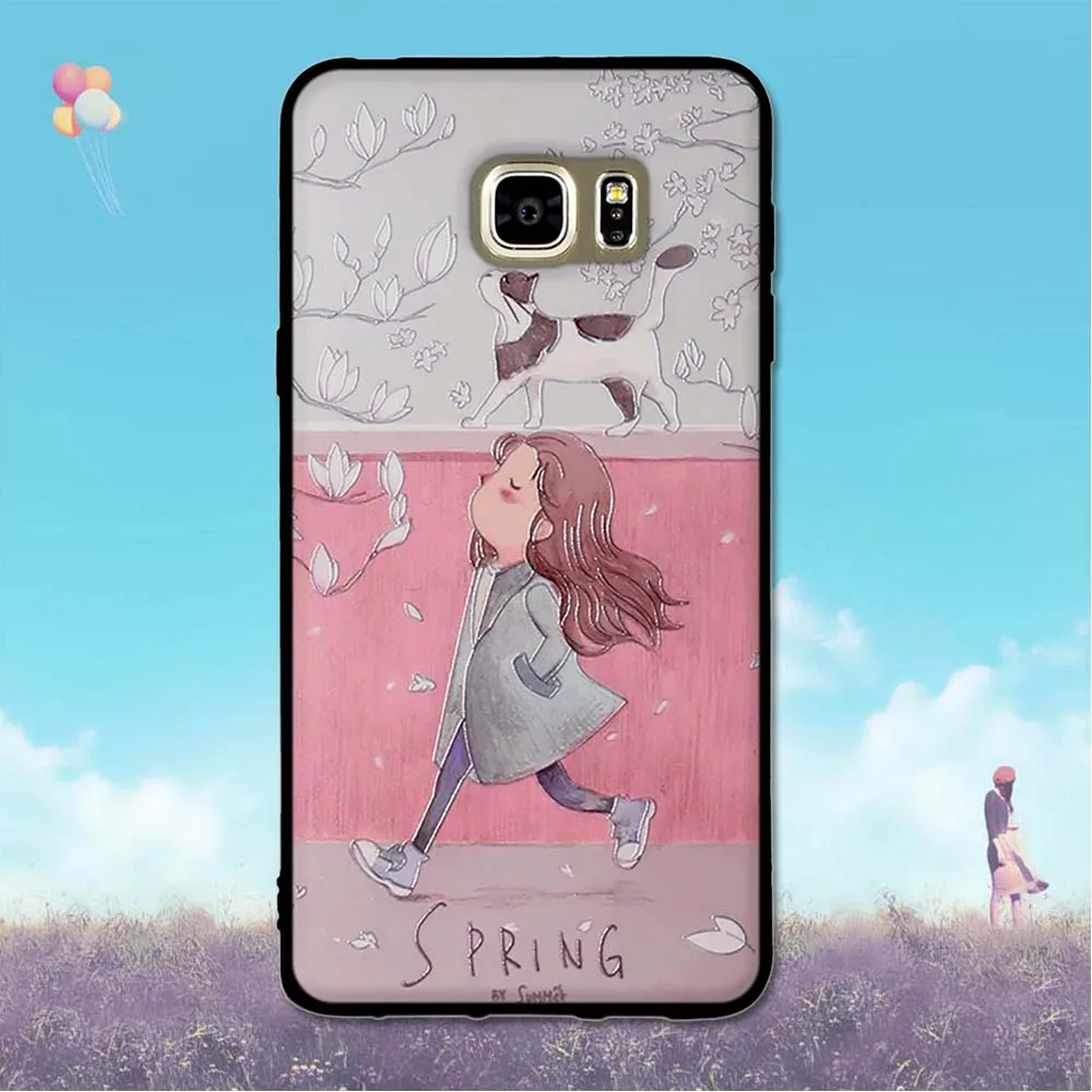 Чехол для Samsung Galaxy Note5 N9200 5 7 дюйма силиконовый чехол из ТПУ телефона Note кожаный
