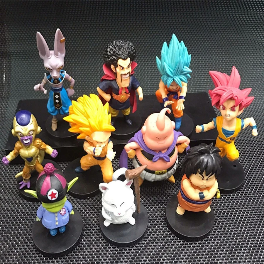 9 см X 3 20 стиль случайный Жемчуг дракона Z мини сайан вежета Gohan Dragon Ball фигурка