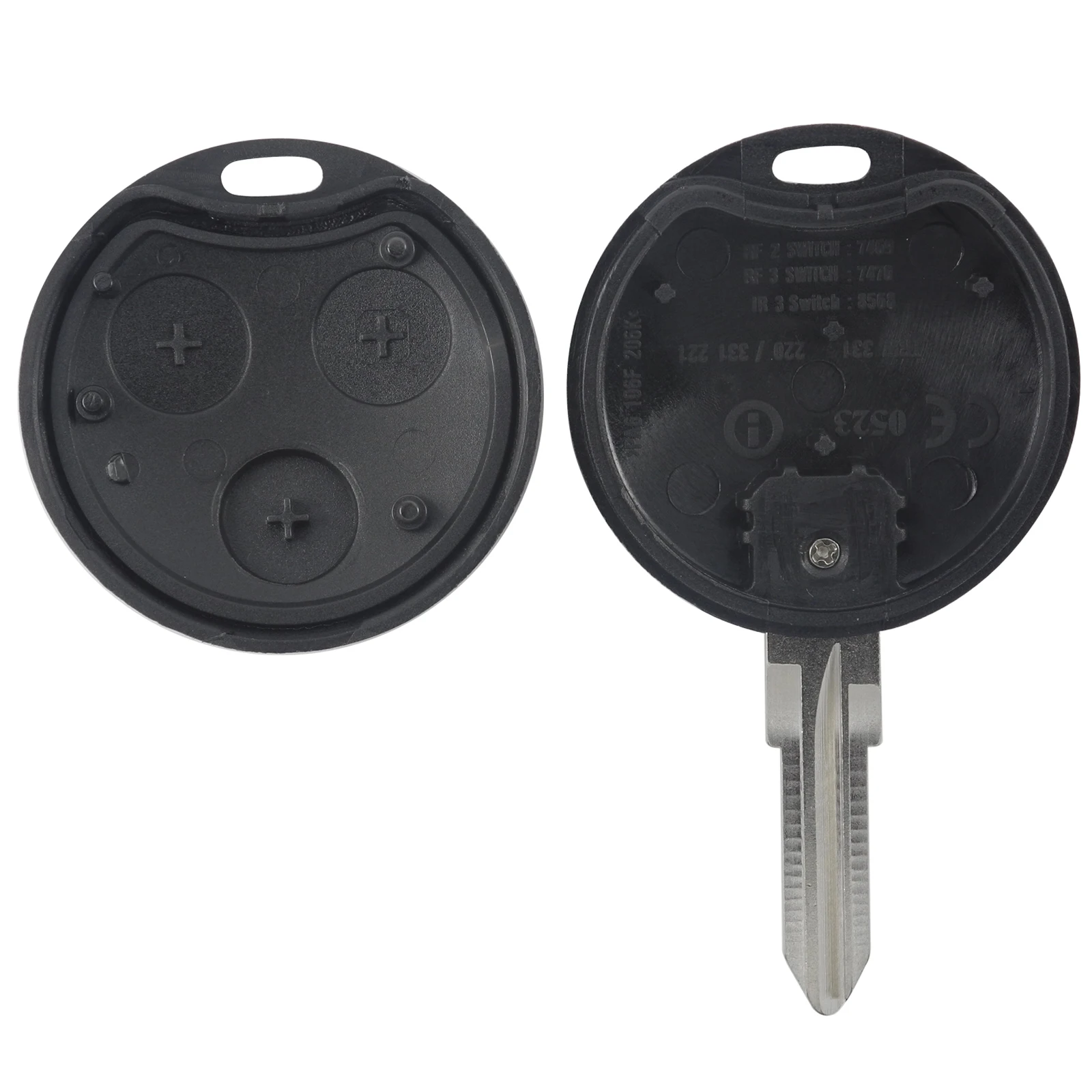 Сменный Чехол для автомобильного ключа с 3 кнопками чехол Benz Smart Car City Roadster двух