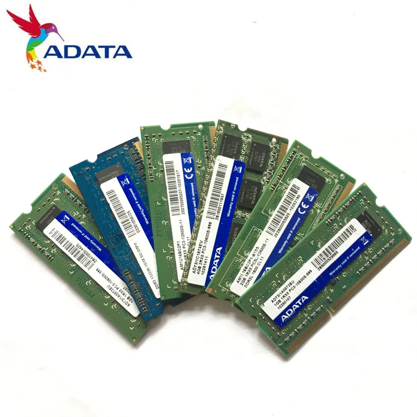 AData 4G 2G 1G PC3L PC3 10600S 12800S DDR3 1333 1600 МГц 4 Гб 2 1 ГБ модуль памяти ноутбука ОЗУ