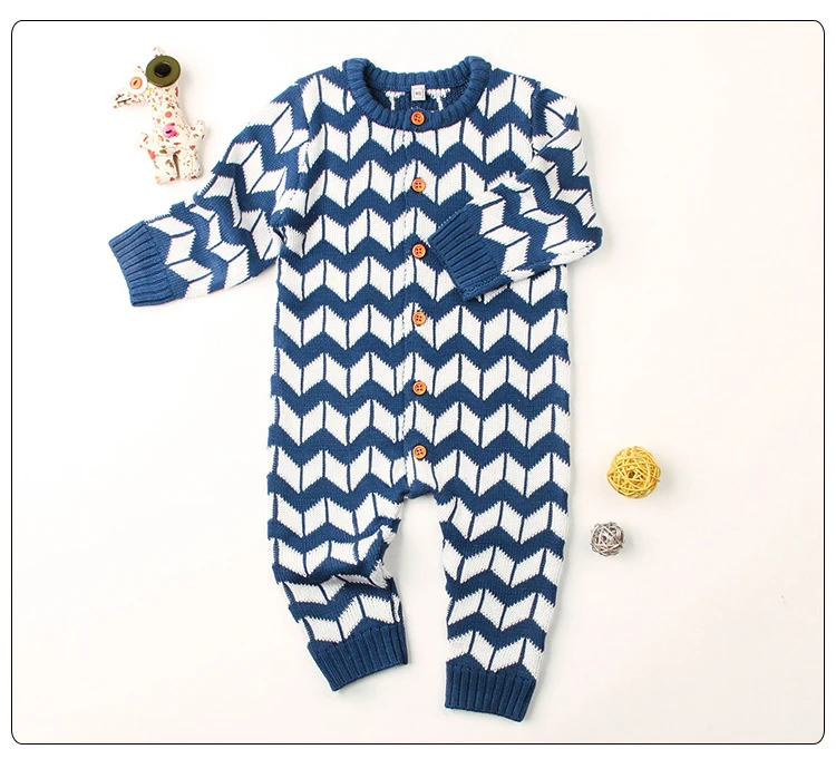 IYEAL Toddler Baby Clothes Long Sleeve Knitted Boy&Girl Kids Baby Rompers Cotton Jumpsuit New Born Baby Clothes Casual Outfit