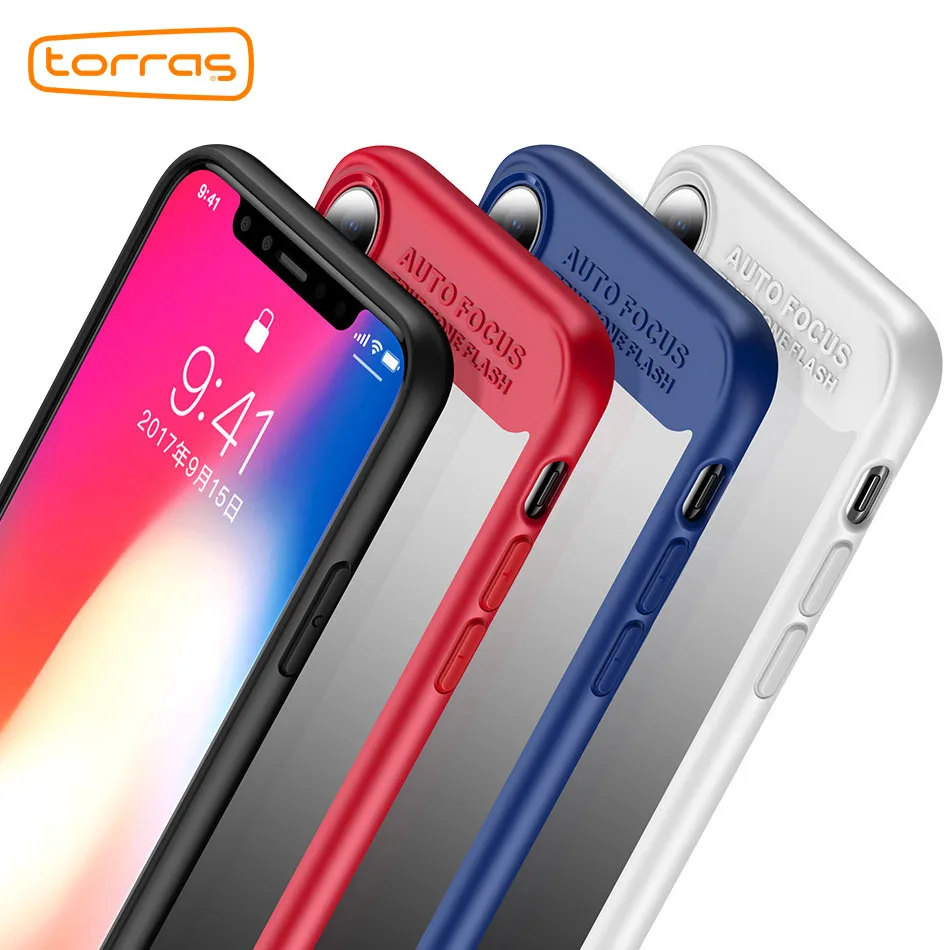 Роскошный чехол TORRAS для телефона iPhone X прозрачный высококачественный защитный x