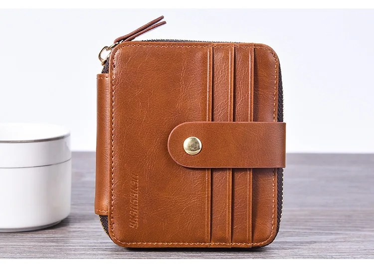 Новинка, кожаный мужской бизнес-держатель для карт, солидный держатель для карт, чехол, принадлежности для женщин, большая вместительность, держатель для карт