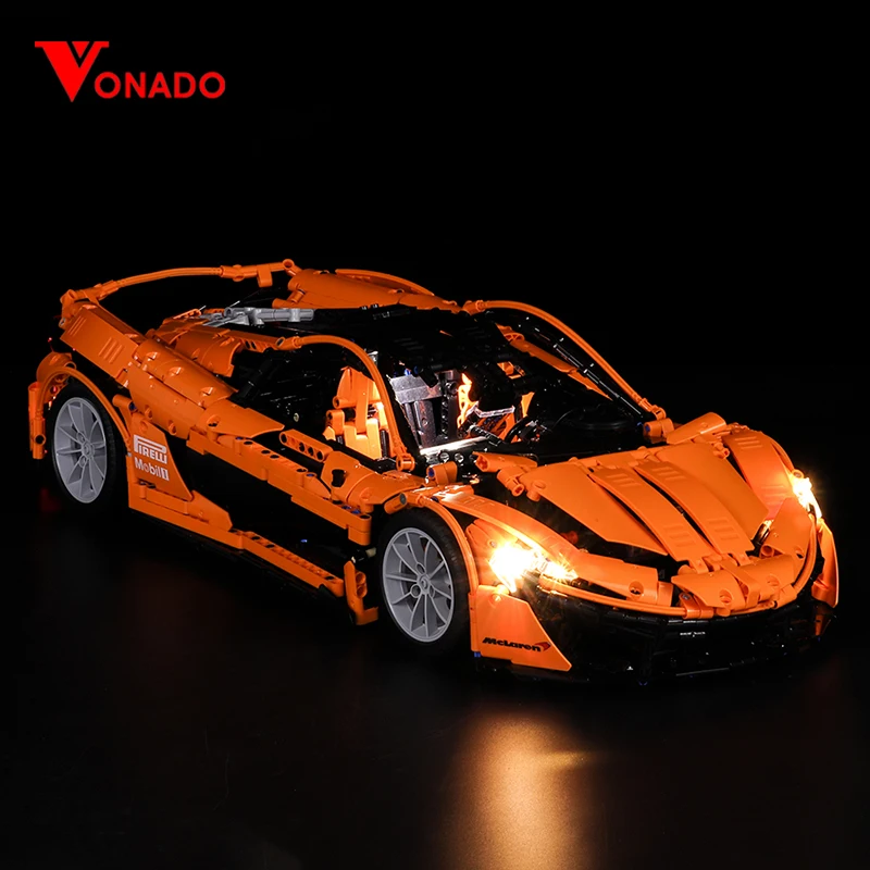 Набор светодиодных ламп для McLaren P1 hypercar 1 8 XQ 1001 Porsche technic Racing Car совместимый 20001 3368