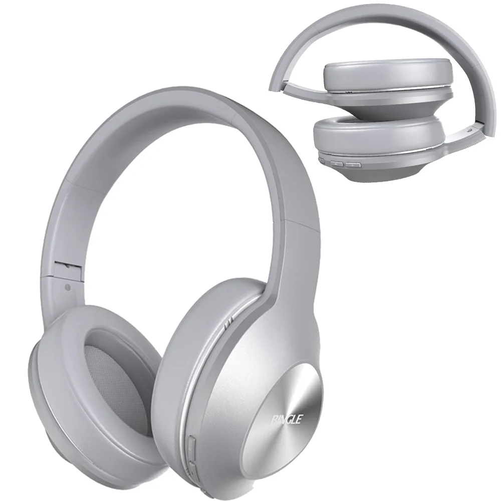 Bingle Q5 Супер легкий Hifi Универсальный шумоподавление стерео Bt гарнитура над ухом беспроводные наушники Blutooth головной телефон