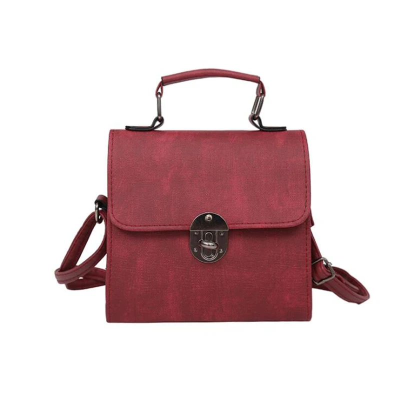 New Female Solid Portable Bags Women PU Leather Bag Woman Shoulder Lady Flap Bolsa Ladies Handbags Vintage BS984 | Багаж и сумки