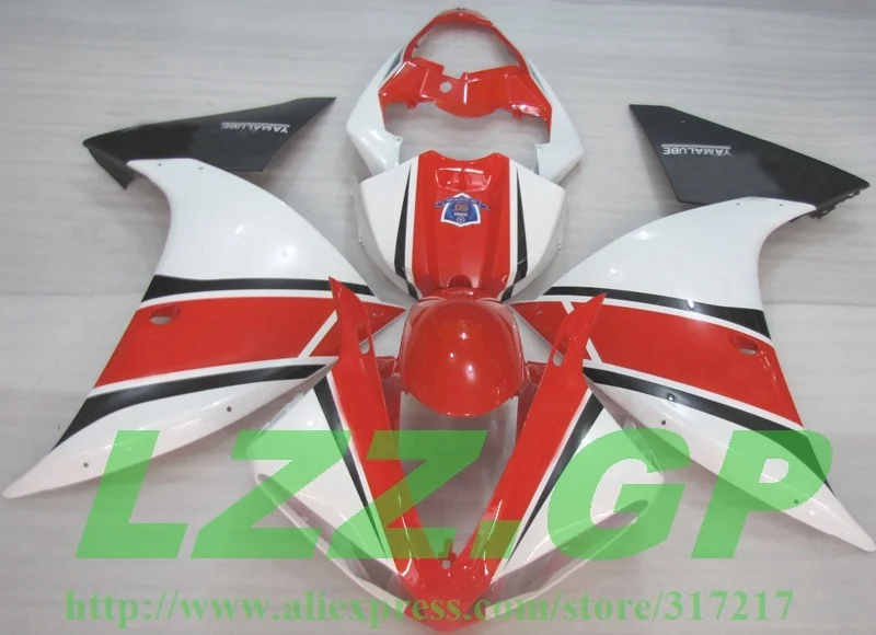 

Injection 100%NEW red white black fairing kits for YAMAHA YZF R1 09 10 11 YZF-R1 09-11 YZF1000 YZF R1 2009 2010 2011 fairings #6