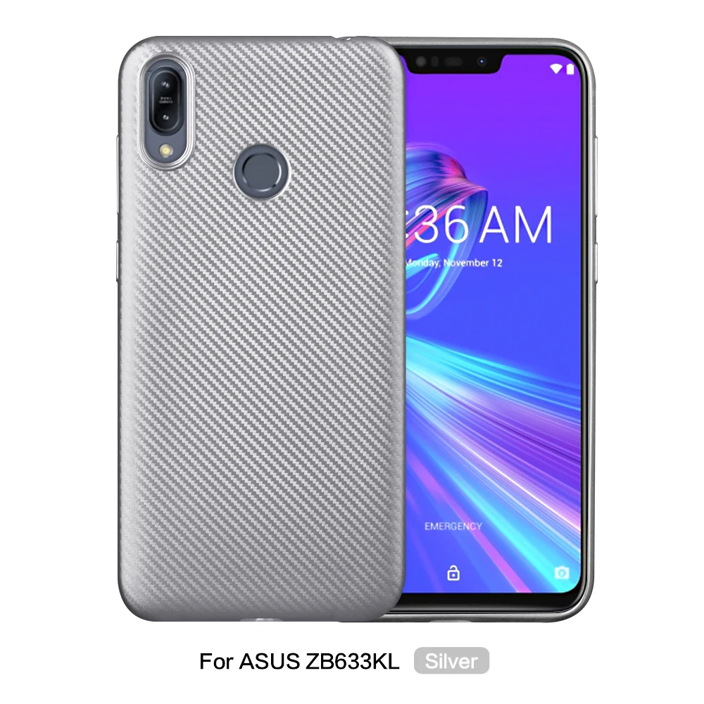 3D углеродное волокно для ASUS ZB633KL Роскошный тонкий чехол Матовый ТПУ Мягкие Чехлы