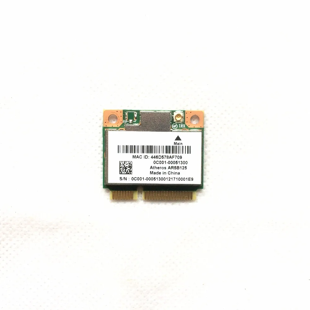 802.11n 1x1 PCIe MiniCard Wi-Fi WLAN Беспроводная карта AR5B125 0C001-00051300 для Asus F200CA X200CA R051CX |