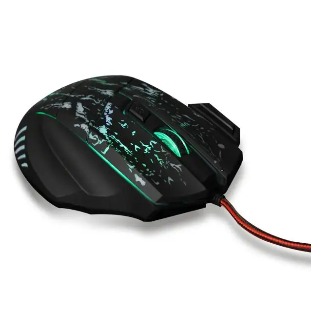 MOSUNX Mouse Gamer 5500 DPI Colorful LED Optical USB Wired Gaming Ergonomic Mice For PC Laptop Computer Overwatch L0523 #2 | Компьютеры и