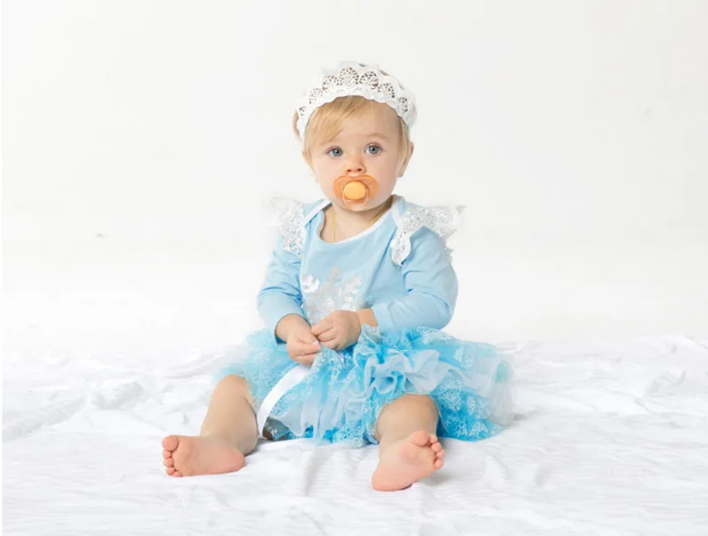 3 шт. Детские хлопковые комбинезоны с кружевом и короной | Мать ребенок