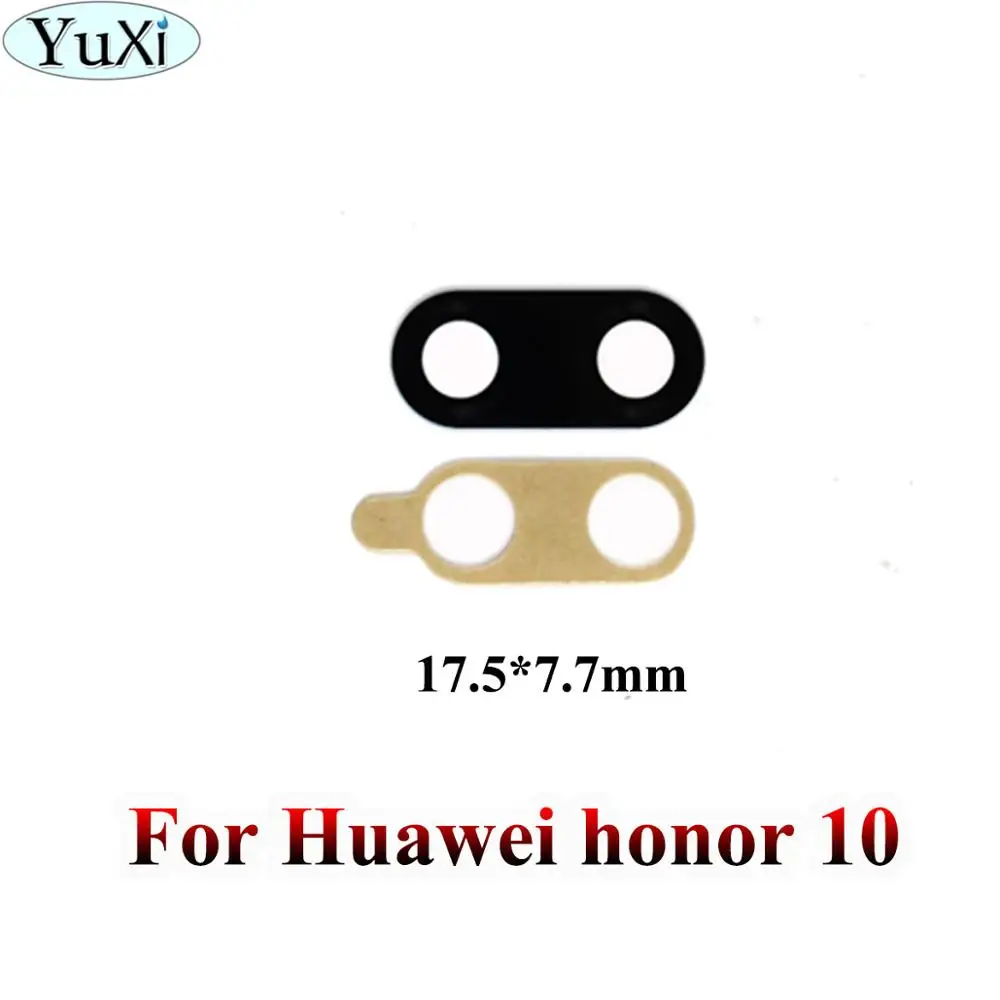 Honor 10 Юйси для huawei Honor 7C 7i 7A 6x 6A 5C 5x 4A 4x 3C 6 V8 V9 8x10 6 Plus играть стеклянный объектив задней камеры с помощью клейкой Стикеры - Цвет: Honor 10