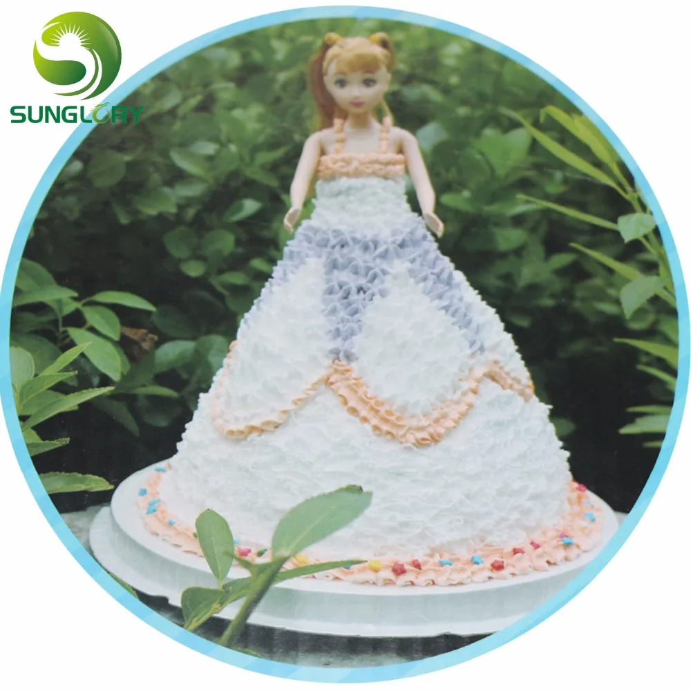 Fondant выпечки DIY Bobbi девушка платье торта сковорода алюминиевый Бобби кукла