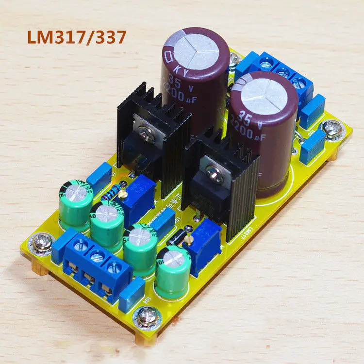 AC-DC LM317 LM337 Регулируемый Модуль питания с двойным блоком Наборы сделай сам |