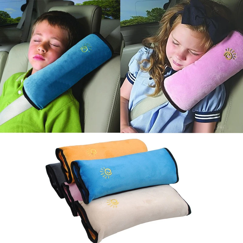 Almohada de coche para beb&eacute;, posicionador de cintur&oacute;n y asiento de seguridad para dormir, protege los hombros, ajusta el coj&iacute;n del asiento del veh&iacute;culo, Corralitos de beb&eacute;-1