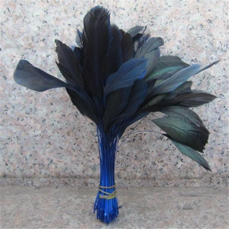 Декоративные синие перья петуха для платья 15-20 см волосы сделай сам невесты