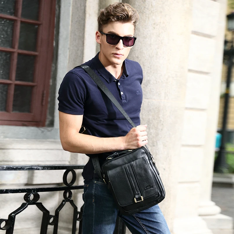CROSS OX Business Men Genuine Leather Bag Natural Cowskin Messenger Bags Vintage Men's Cowhide Shoulder Crossbody SL053M|bag clasp|bags tanbag