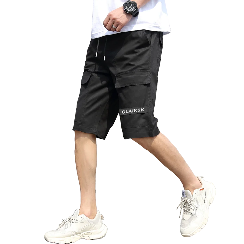 

Loldeal Camouflage Loose Overalls Shorts Army Green Casual Shorts Men