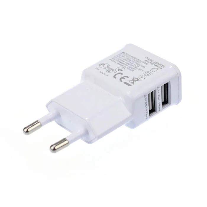 EPULA 5V 2A 2 порта двойной USB питания AC настенное зарядное устройство адаптер для