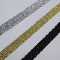 hollow lurex mesh webbing fabric 1cm wide thin polyester nylon webbing not stretch ribbon 3yards