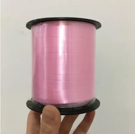 Pink Фольгированные ленты для воздушных шаров, разноцветные свадебные, вечерние, подарки, воздушные шары, украшение, атласная лента, лента для завивки, аксессуары, товары для творчества - Цвет: Pink