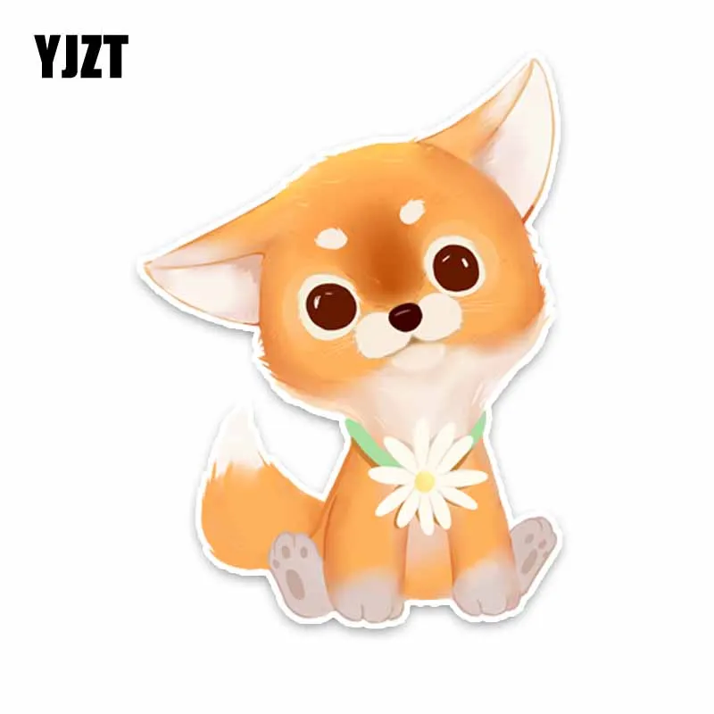 

YJZT 9,8 см * 13,5 см милые животные собака ПВХ окна автомобиля стикер наклейка Графический 5-1615