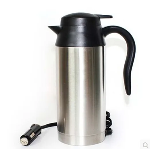 Convenient Car Kettle 12V & 24V Stainless Steel Electric Heating Insulation Cup Travel Pot|Вакуумные фляги и термосы| |