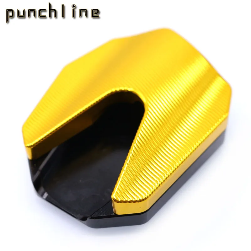 Gold no logo Подходит для HONDA PCX 125 PCX 150- cnc алюминиевая боковая откидная подножка подставка удлинитель pad - Цвет: Gold no logo