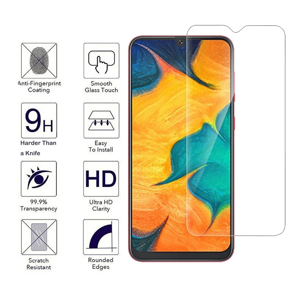10 шт./лот для Samsung Galaxy A10 A20 A20E A30 A40 A50 A60 A70 A80 A90 прозрачная пленка из закаленного