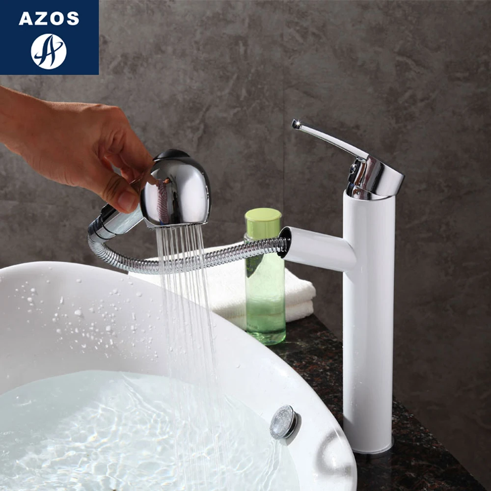Смеситель для ванной комнаты с одной ручкой Поворотный душа Носик сосуд Раковина