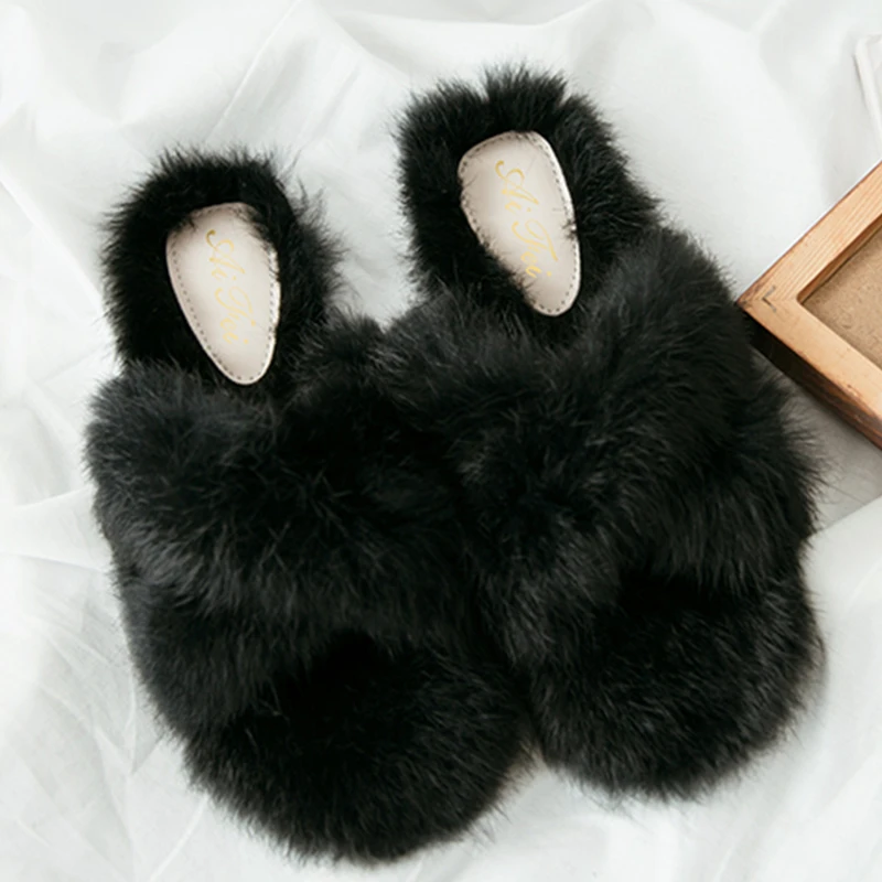 Обувь на теплом меху зимние тапочки Для женщин домашние Тапочки Мягкие плюшевые