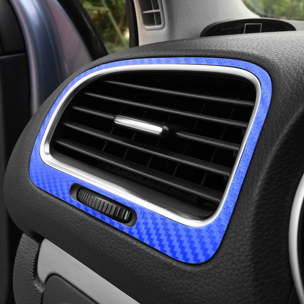 Углеволоконная пленка Авто кондиционер розетки панель декоративная наклейка