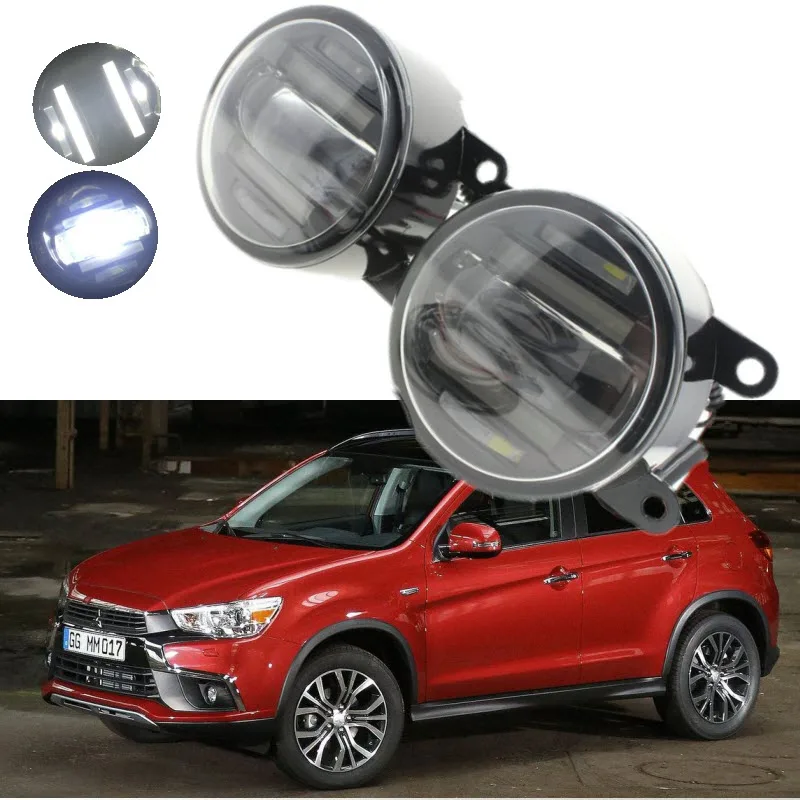 Для Mitsubishi ASX 2013 2016 2 в 1 18 Вт лм светодиодные противотуманные фары белый режущий