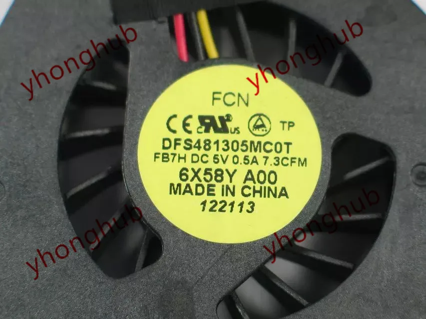 Дтс DFS481305MC0T FB7H DC 5V 0.5A 3 жильный Сервер вентилятор охлаждения ноутбука|5v 0.5a|server fandc 5v