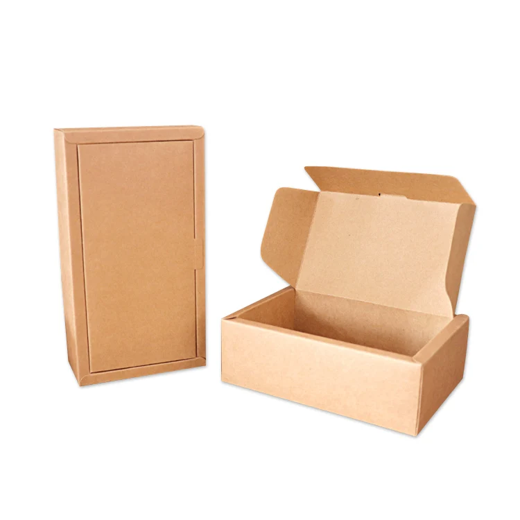 

Leotrusting 10pcs High Quality Gift Paper Folding Box Natural Kraft Paper Packaging Box Handmade Wedding Party X-mas Present Box