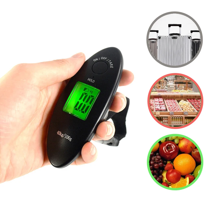 100 г/40 кг цифровые Весы Висячие весы для багажа ЖК дисплей портативный мини