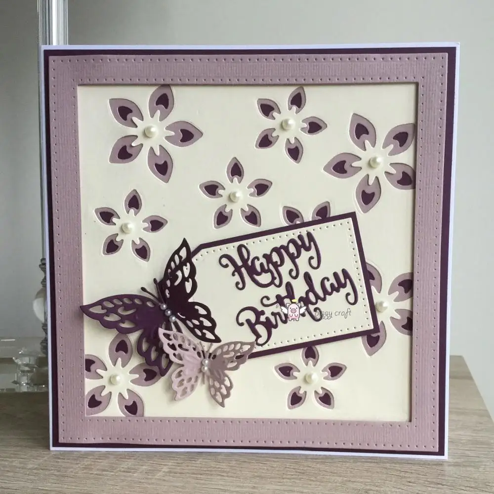 Mmao ремесла Металлическая стальная резка новый волшебный цветок декор трафарет
